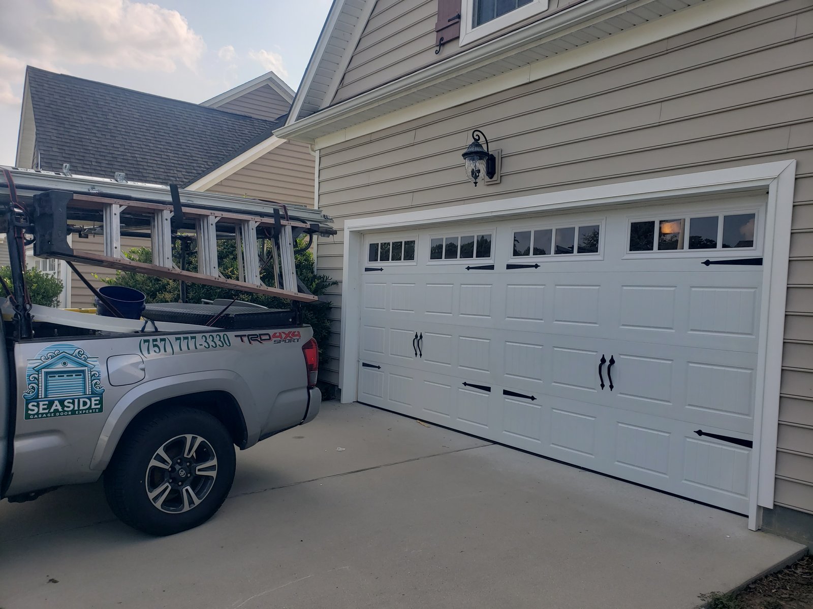 New Garage Door Installation in Williamsburg, VA - real local job photo